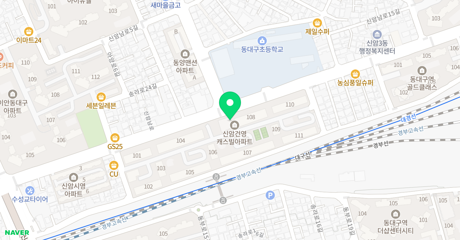 몬스터매스 대구 신암 교육원 위치