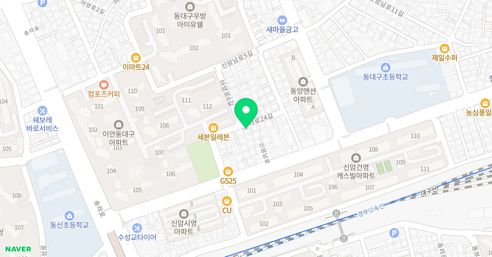 기탄 사고력교실 이안동대구점 위치