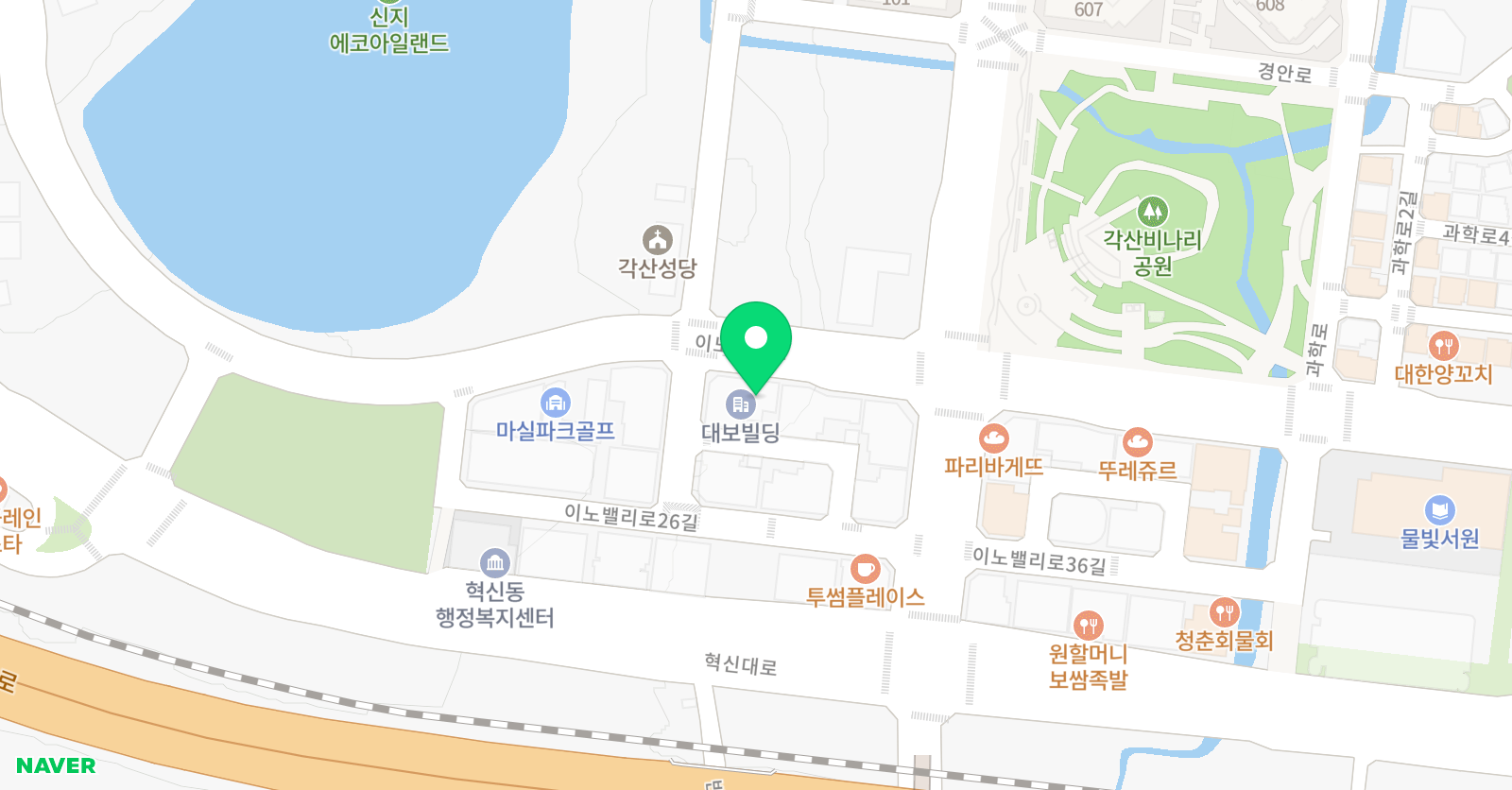 GNB 어학원 혁신캠퍼스 위치
