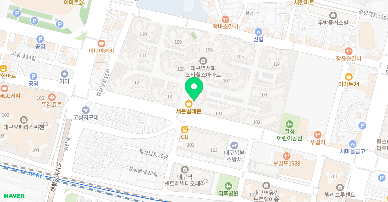 아뜰리에바이놀이꿈 학원 위치
