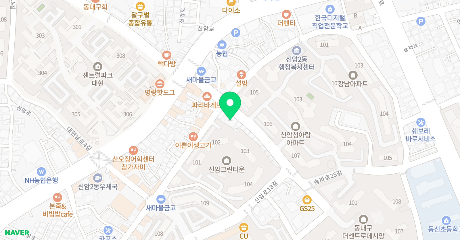 강인 태권도 & 점프스타 줄넘기클럽 & 유아멀티짐 위치
