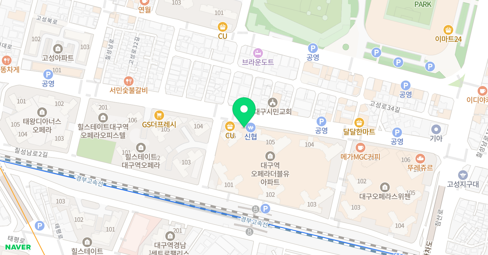 더하다 미술교습소 고성점 위치
