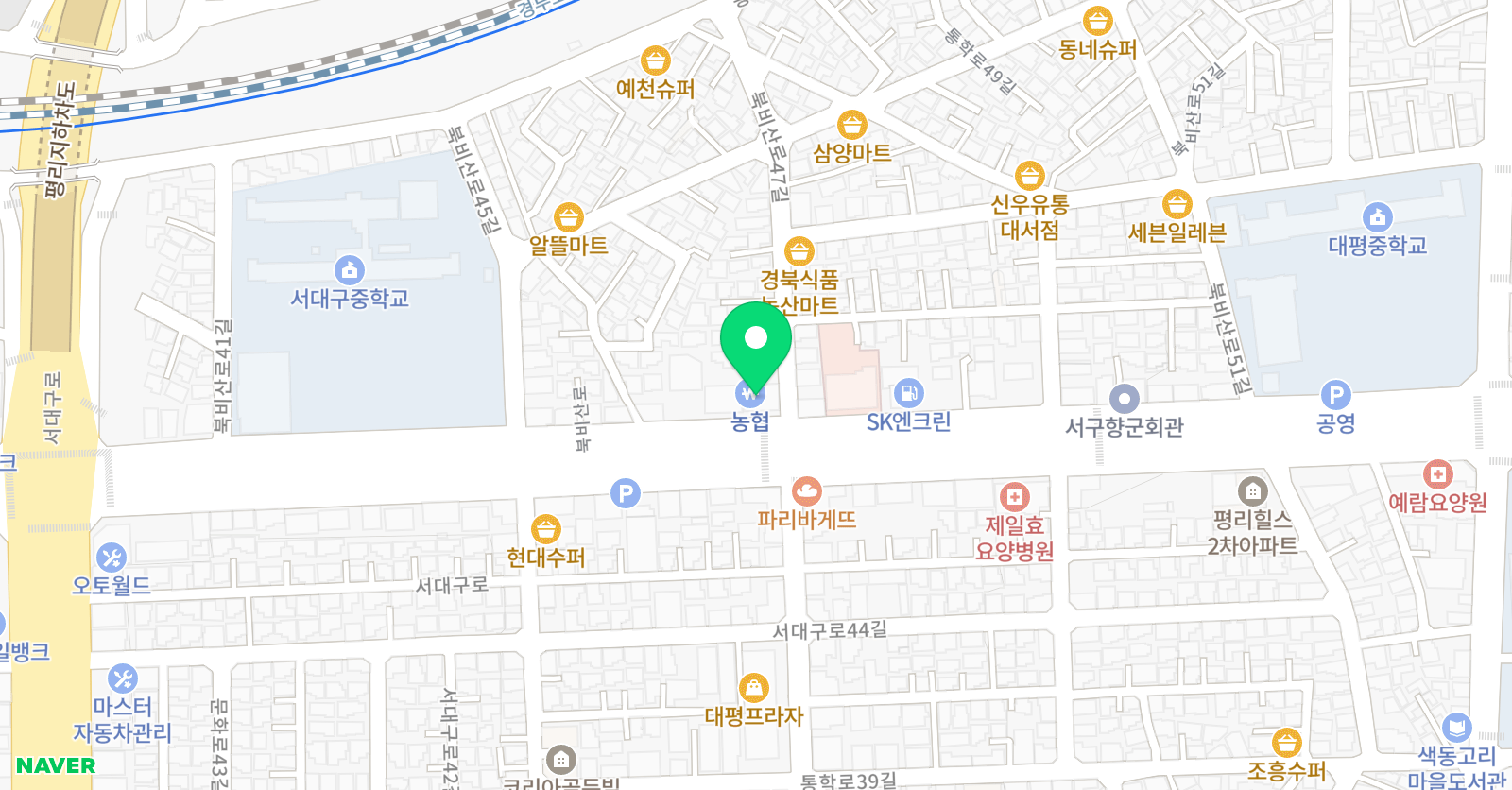 아트앤하트 평리이현미술교습소 위치