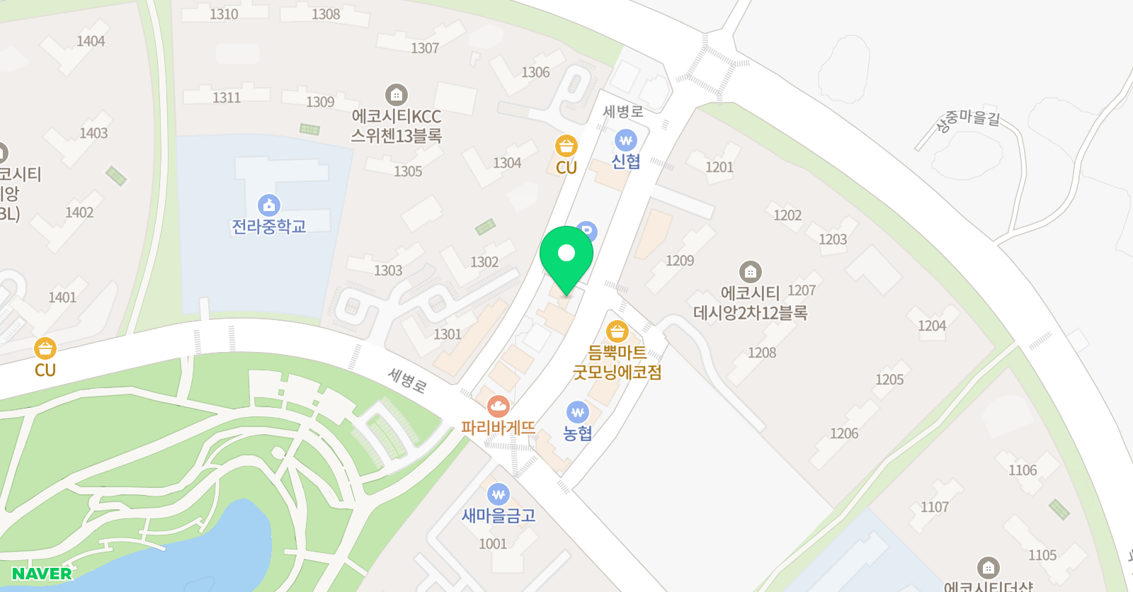 DNA 영어전문학원 위치