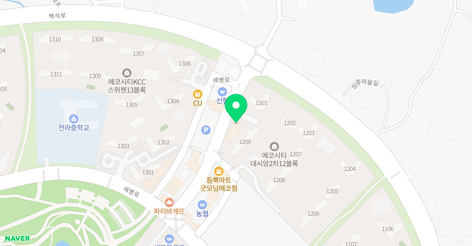 아이비리그 어학원 데칼트 수학 위치
