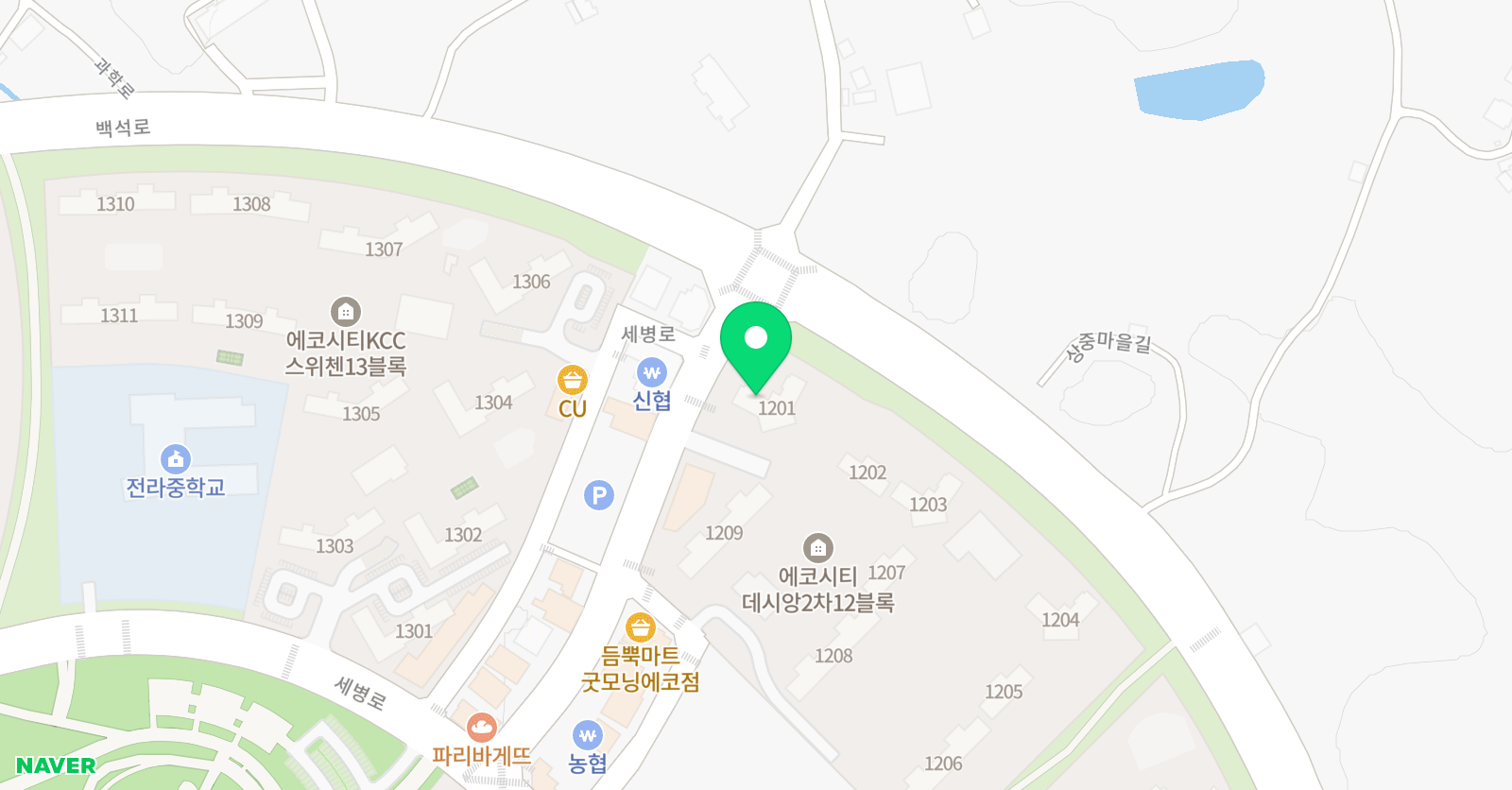 에코시티 이은미 수학 위치