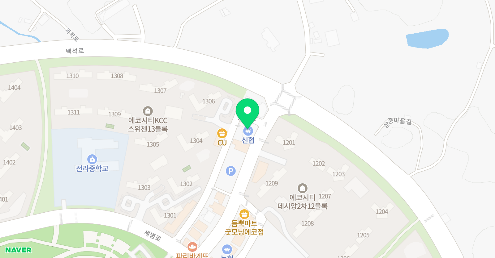 아이앤디 미술학원 에코점2호관 위치