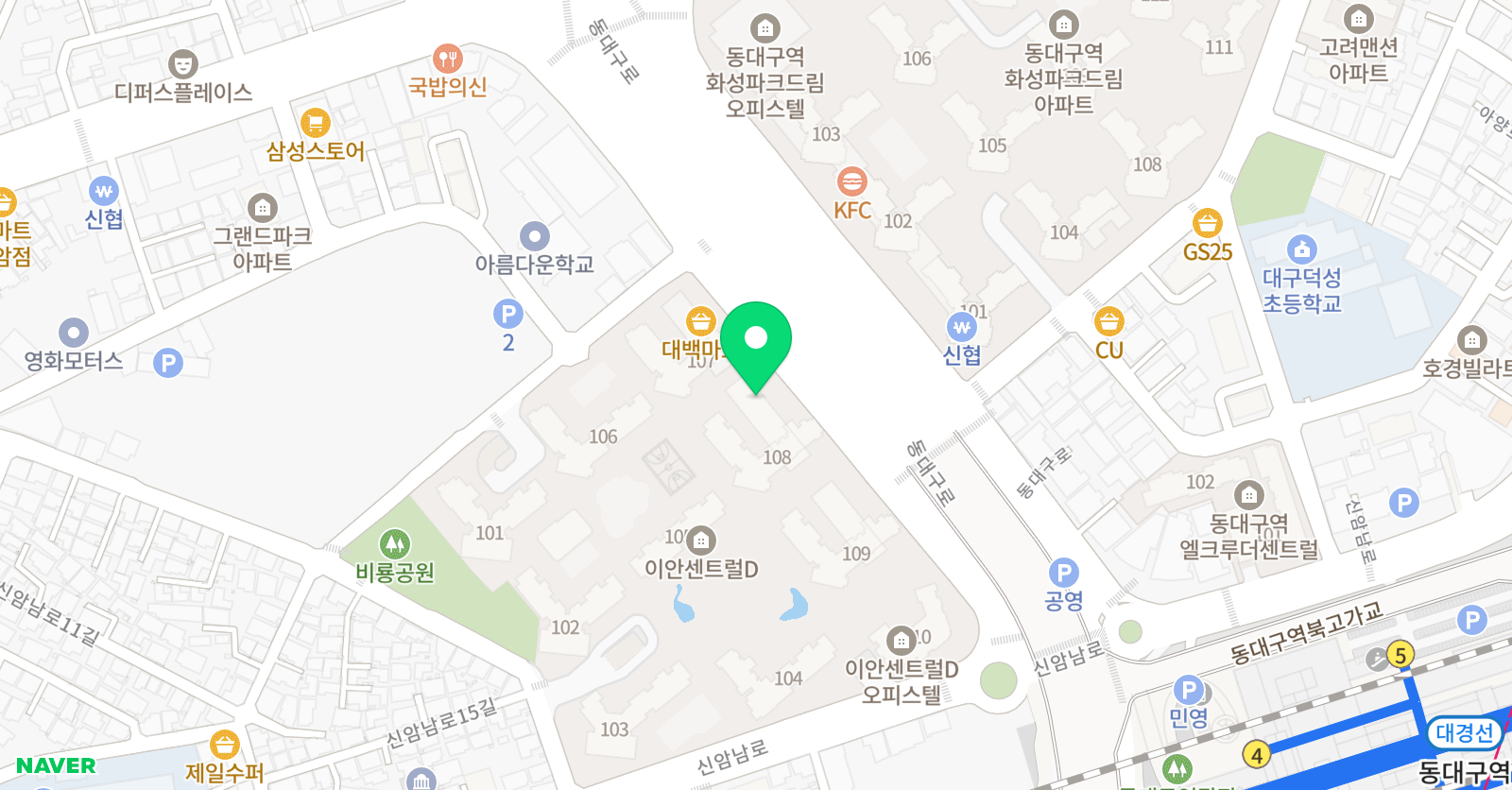 지샐 영어학원 위치