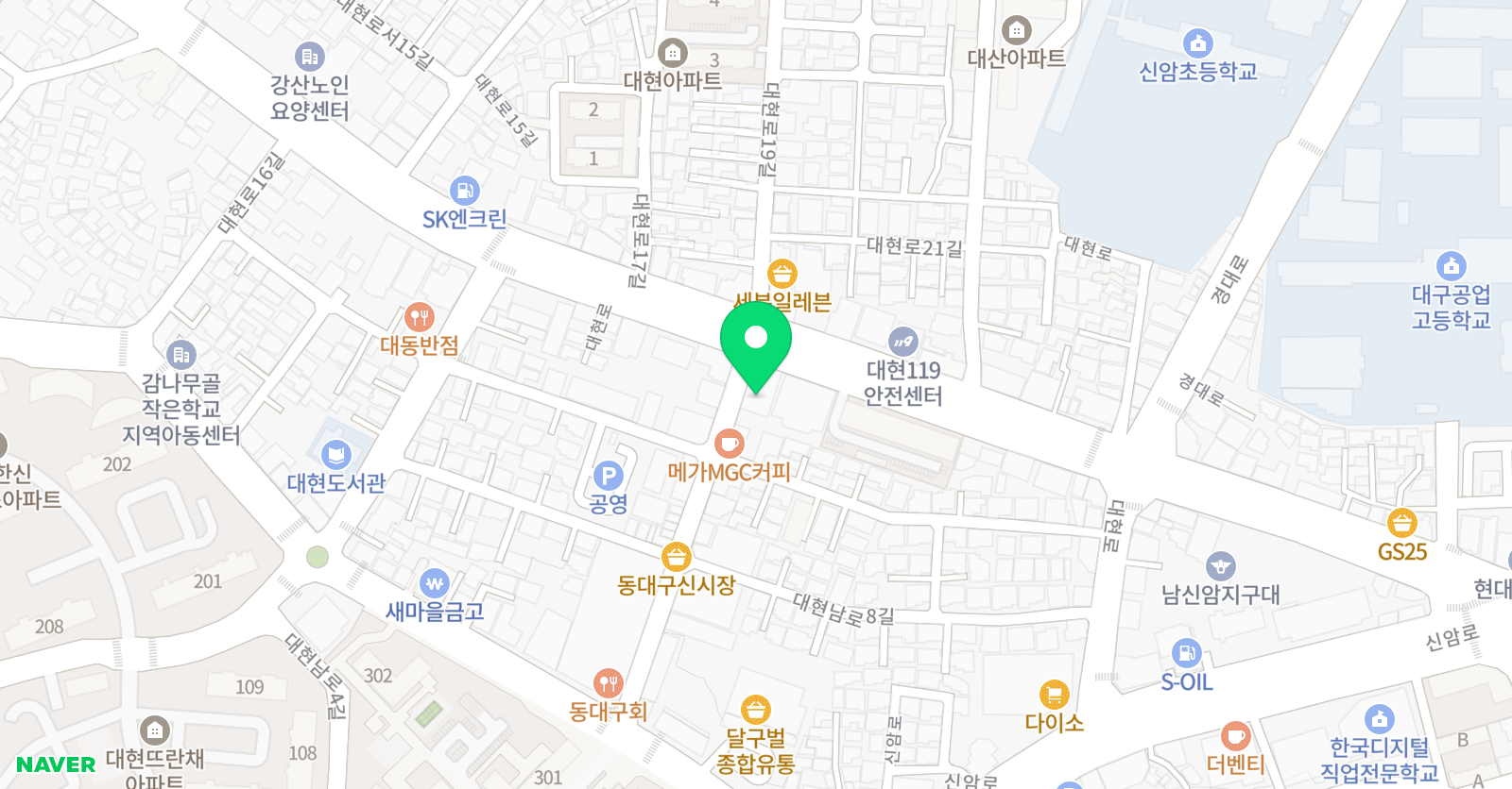 효자 학원 위치