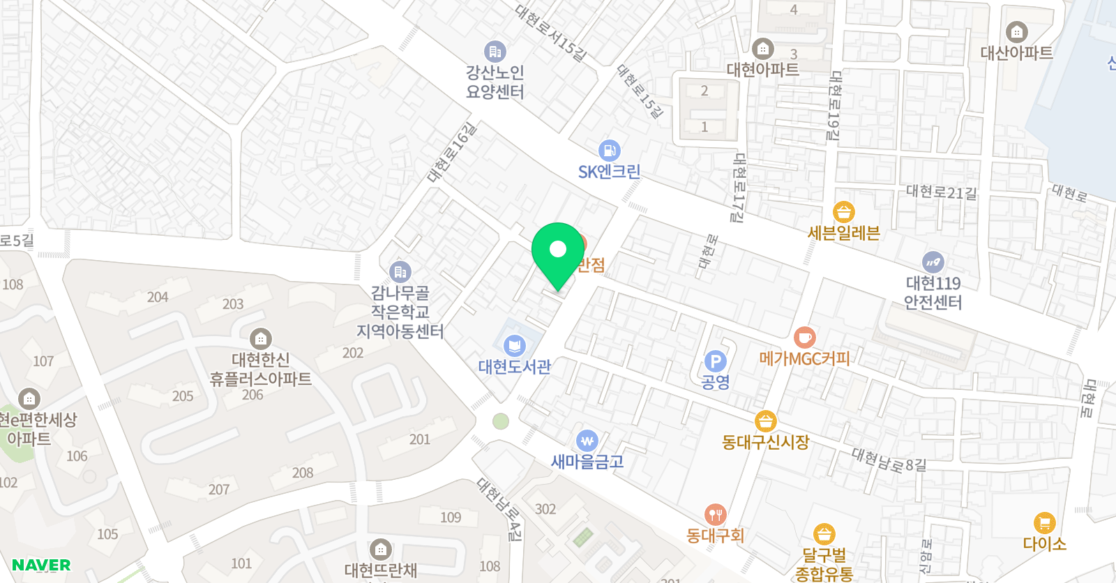 삼성영어셀레나 대현 켈리교실 위치