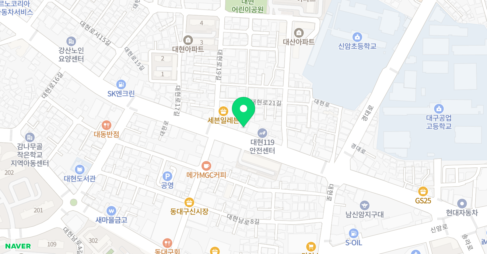 정상 학원 위치