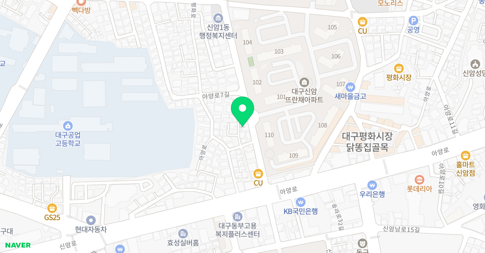 큰화랑 태권도 JB 줄넘기클럽 위치