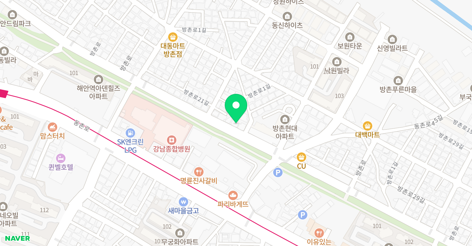아뜰리에 교습학원 위치
