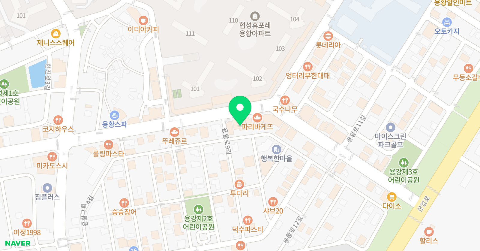 NE능률주니어랩 경주용강1교실 위치