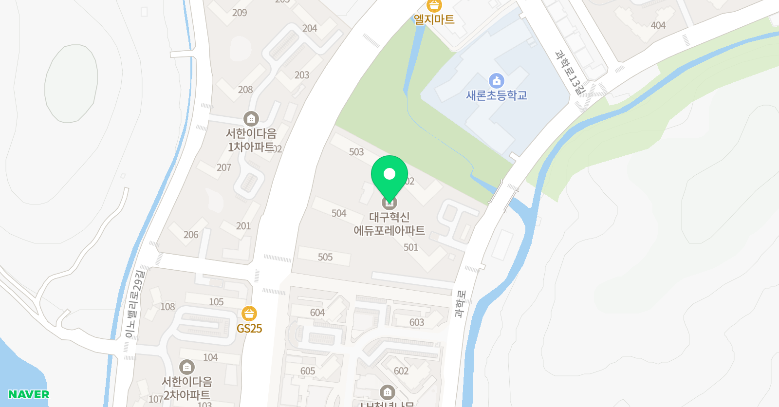 공터영어 새론센터 영어교습소 위치