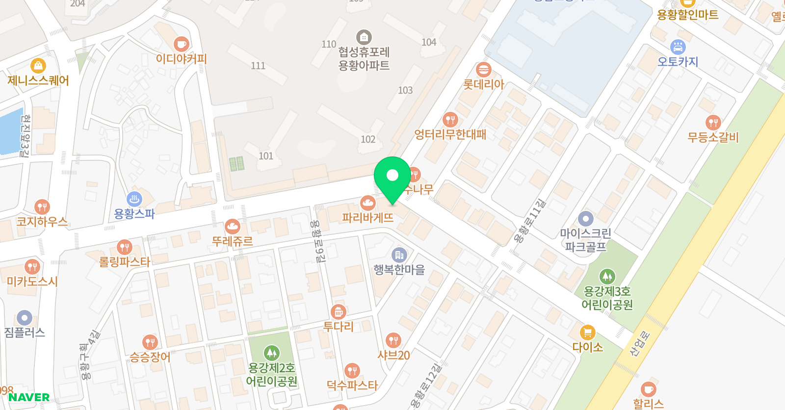 유니팝 미술교습소 용강센터 위치