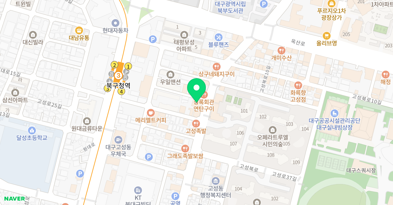 브엘 영수학원 위치