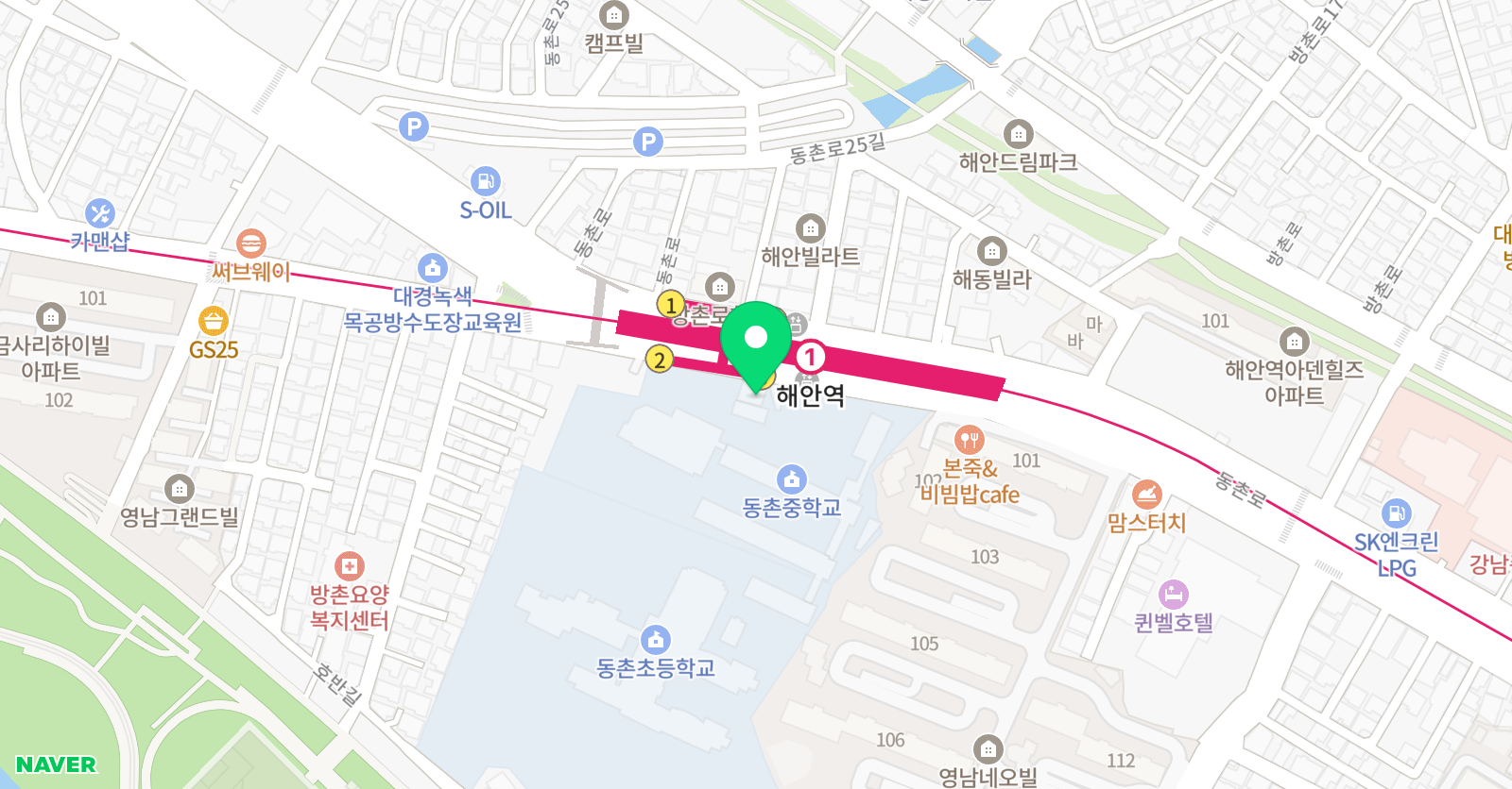 태풍 태권도장 위치