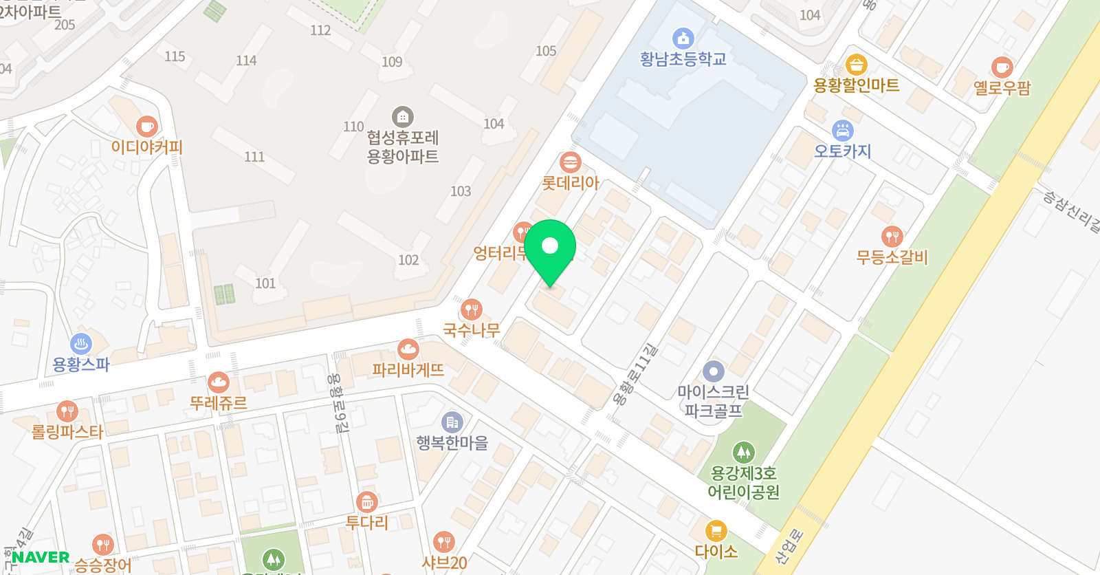 크리아트 경주용황교육원 위치