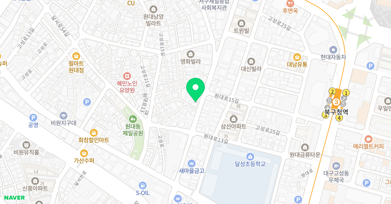 백파 태권도 위치