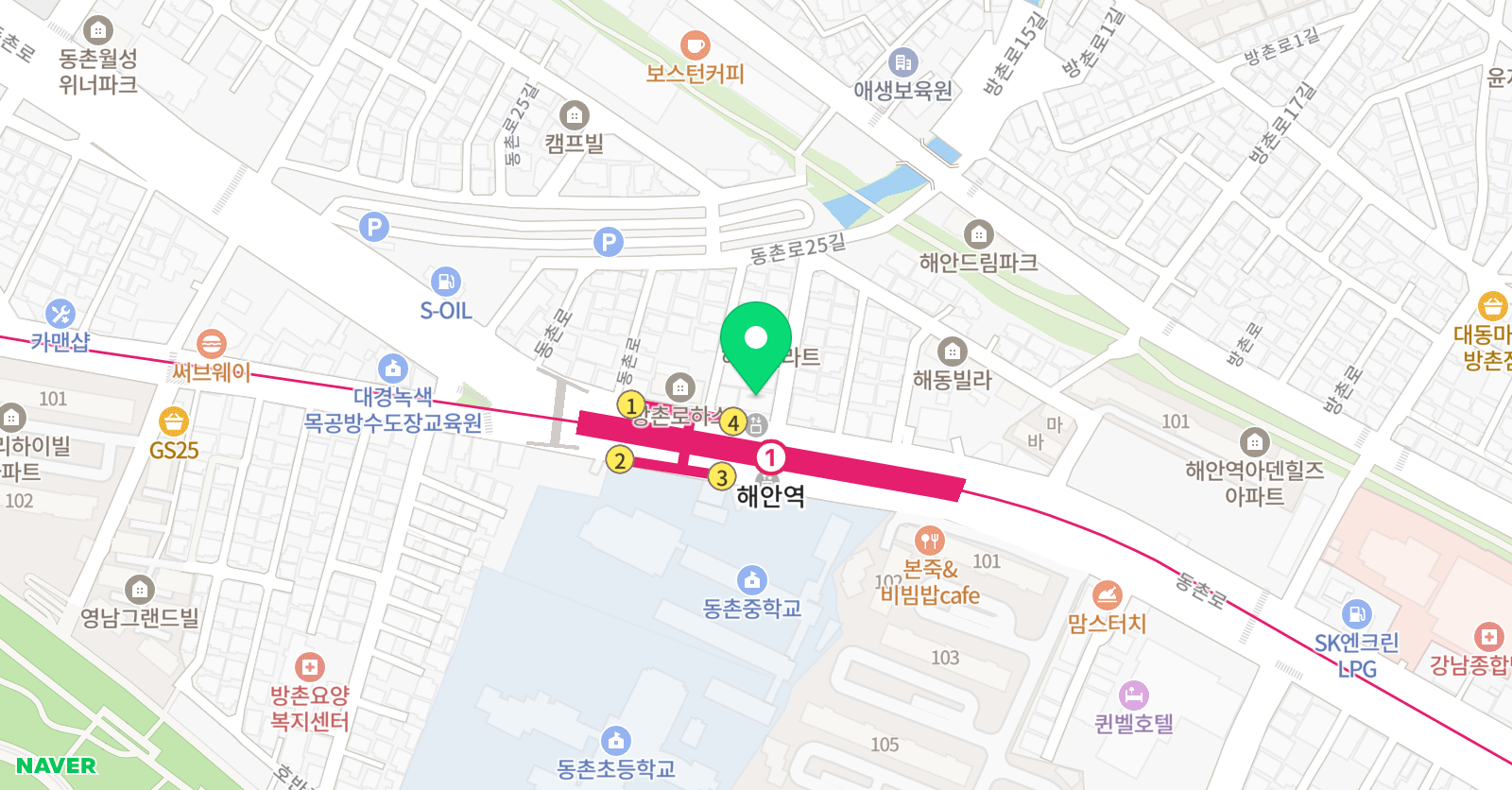계명대꿈나무 태권도장 위치