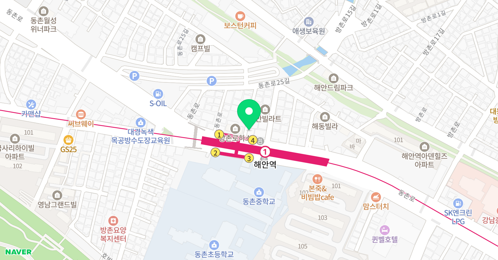 더바른 영어교습소 위치