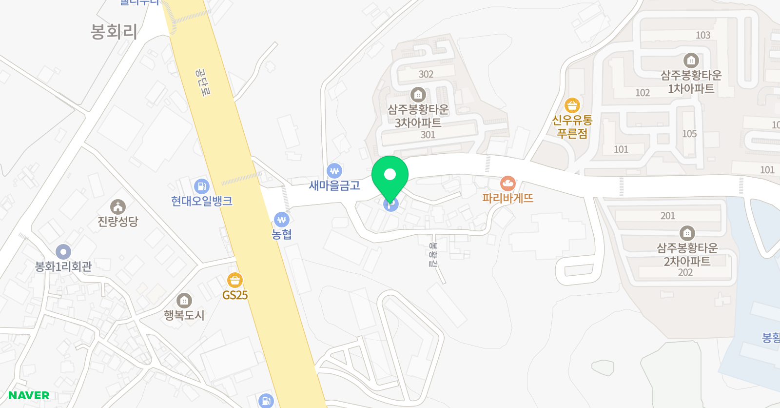 에이치에스교육문화지원센터 경산지점 위치