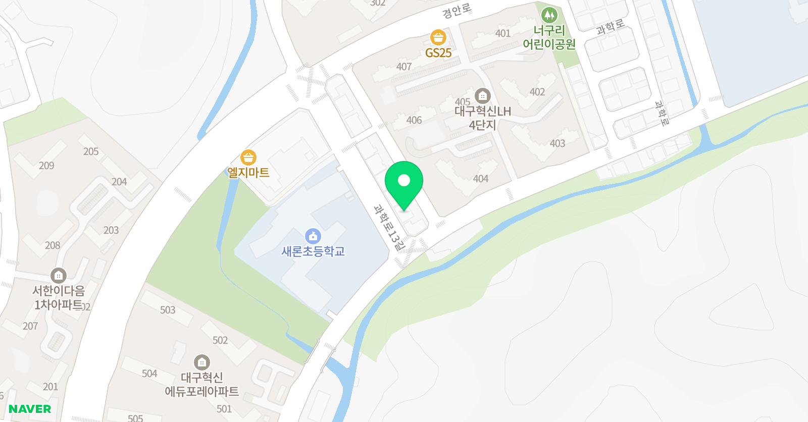 기탄사고력교실 혁신새론 학원 위치