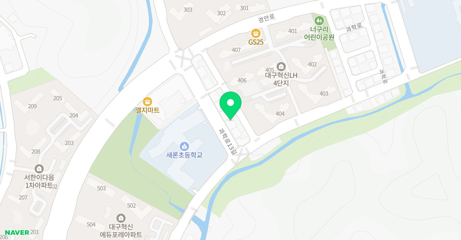 혁신마루 수학학원 위치