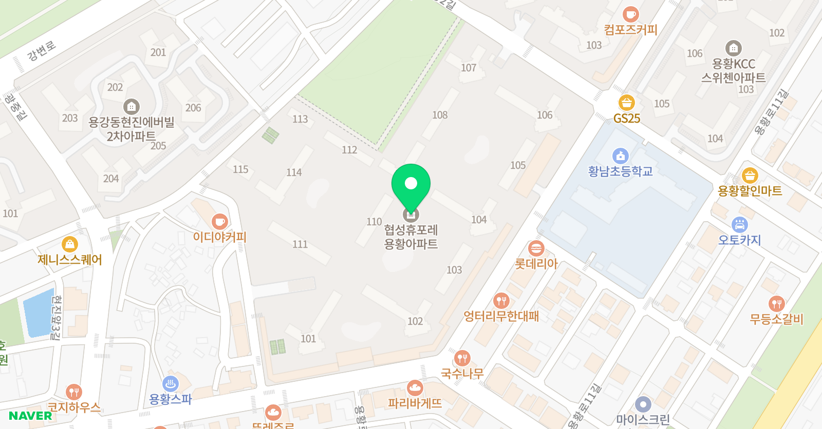 링키영어 휴포레용황점 위치
