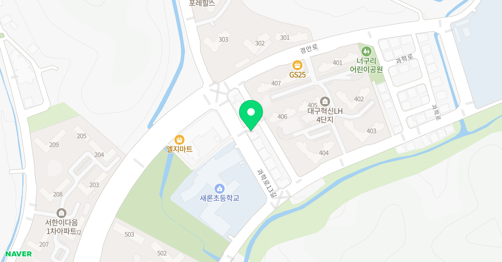 새론명문 영수학원 위치