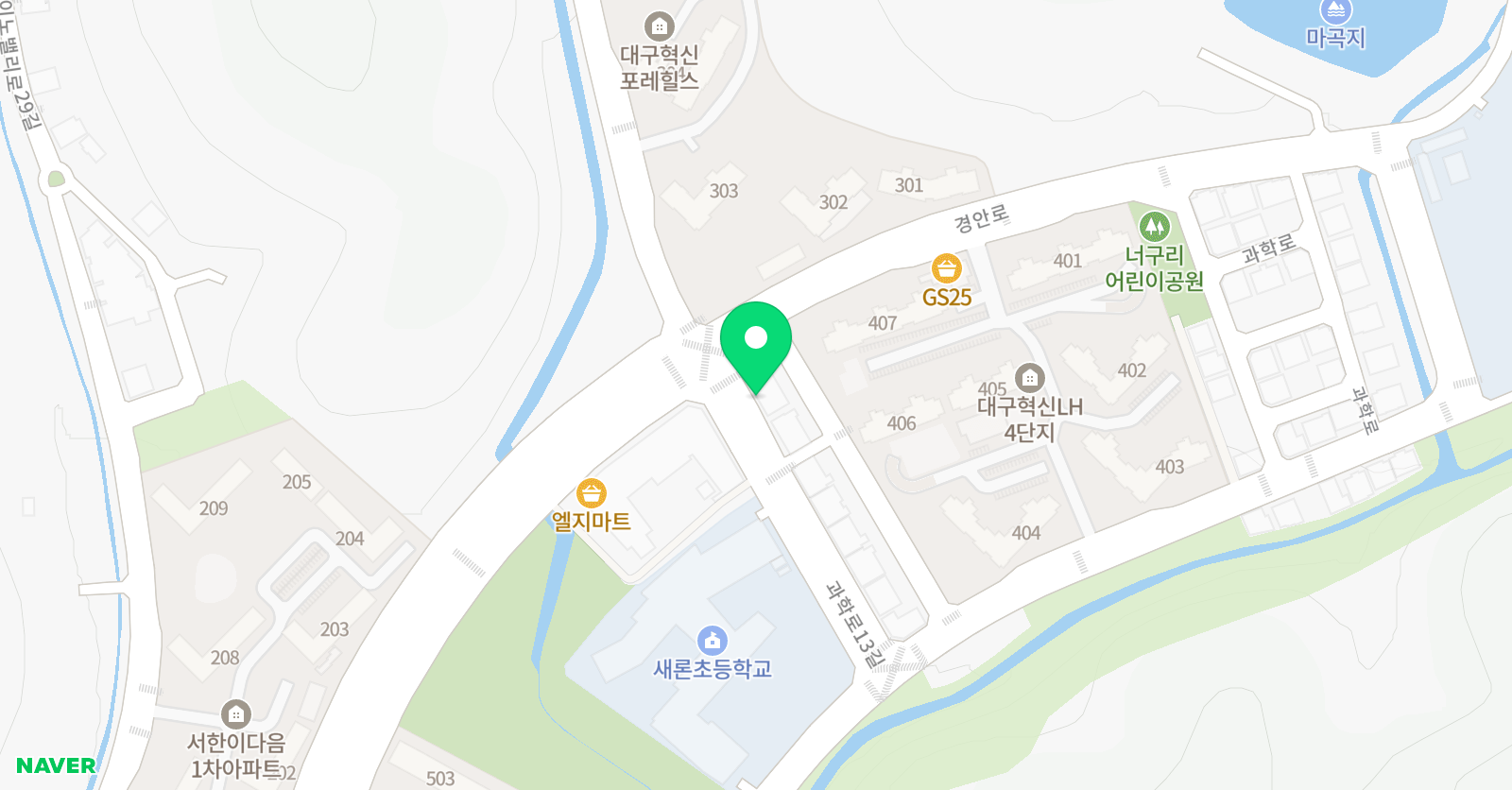 윤선생 IGSE아카데미 대구새론학원 위치