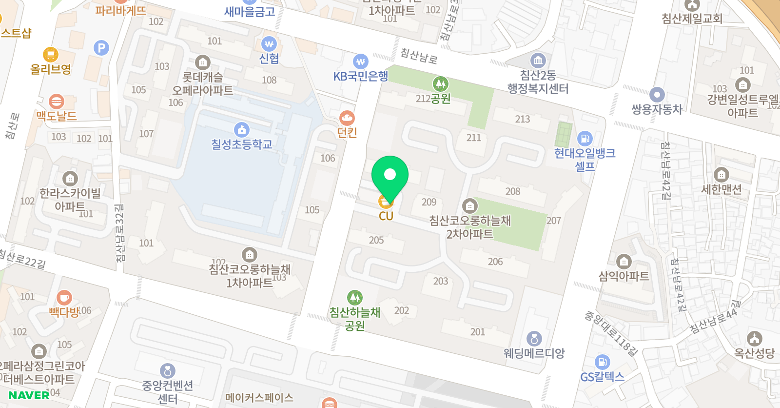 아트앤하트 하늘채점 위치