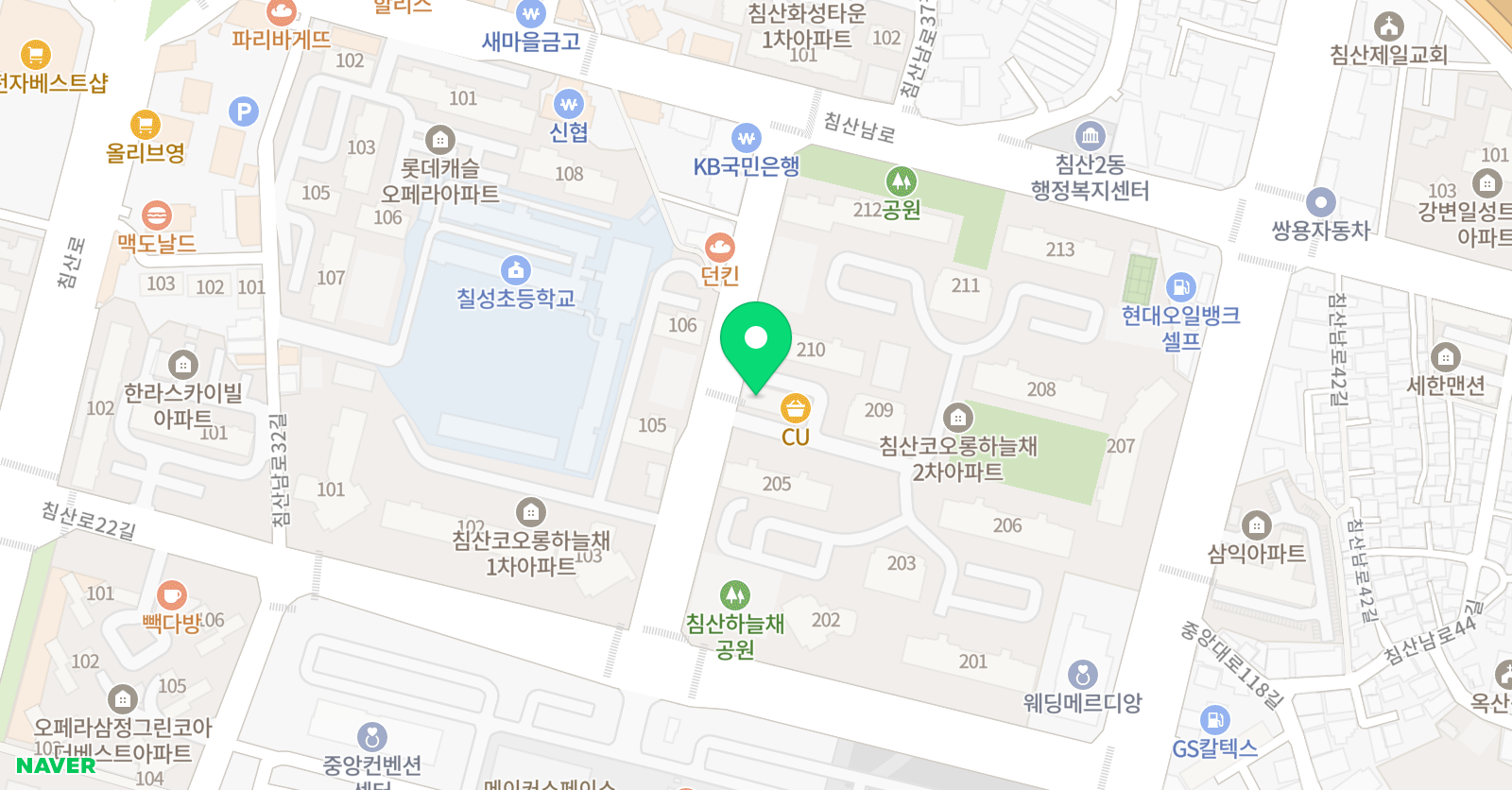 좋은친구 태권스쿨 위치