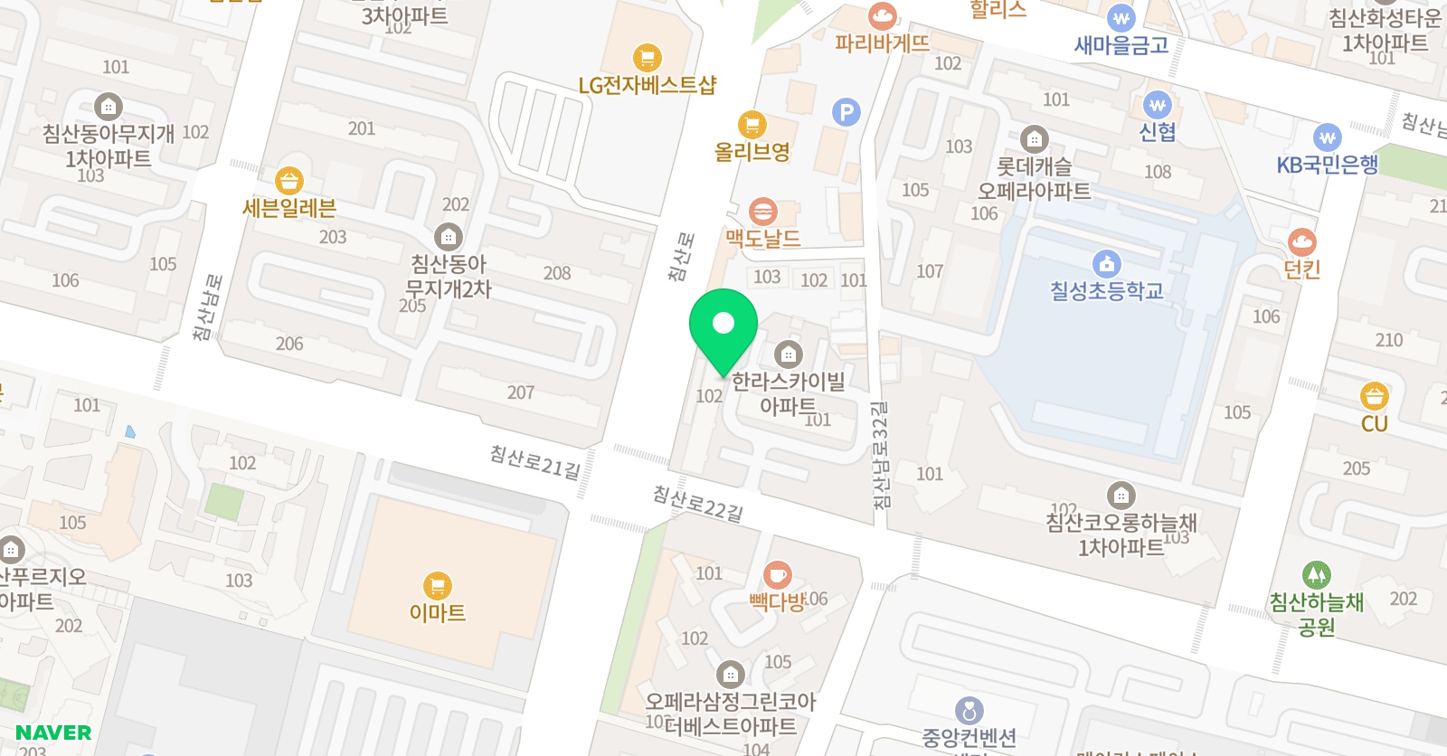 올카 영어 위치
