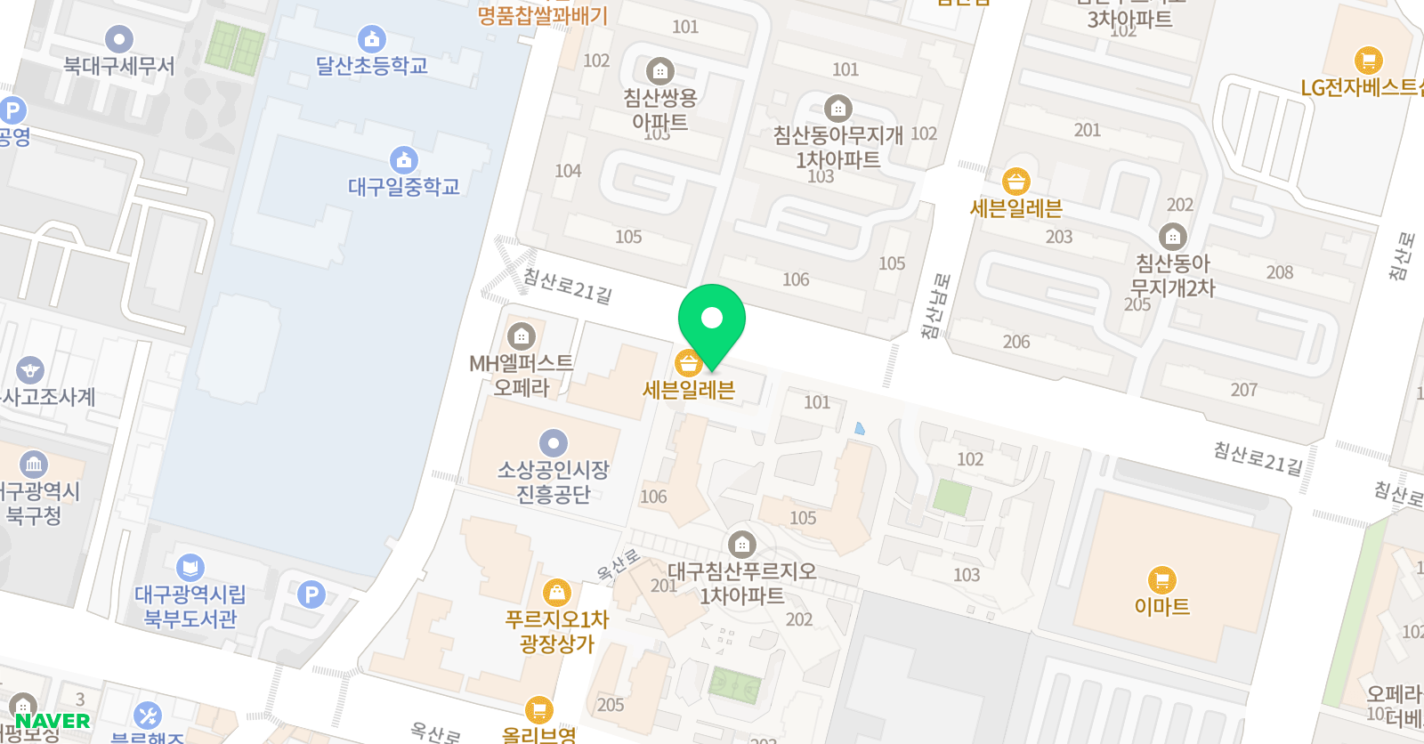 책나무 달산점 위치