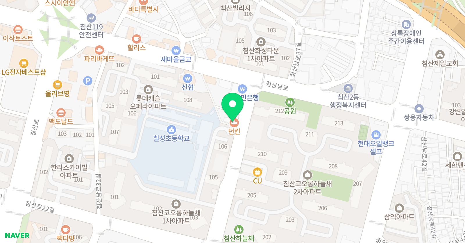 침산동 영어학원 파머스 어학원 침산캠퍼스 위치