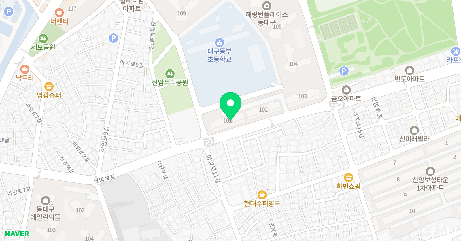 기탄 사고력교실 해링턴플레이스동대구점 위치