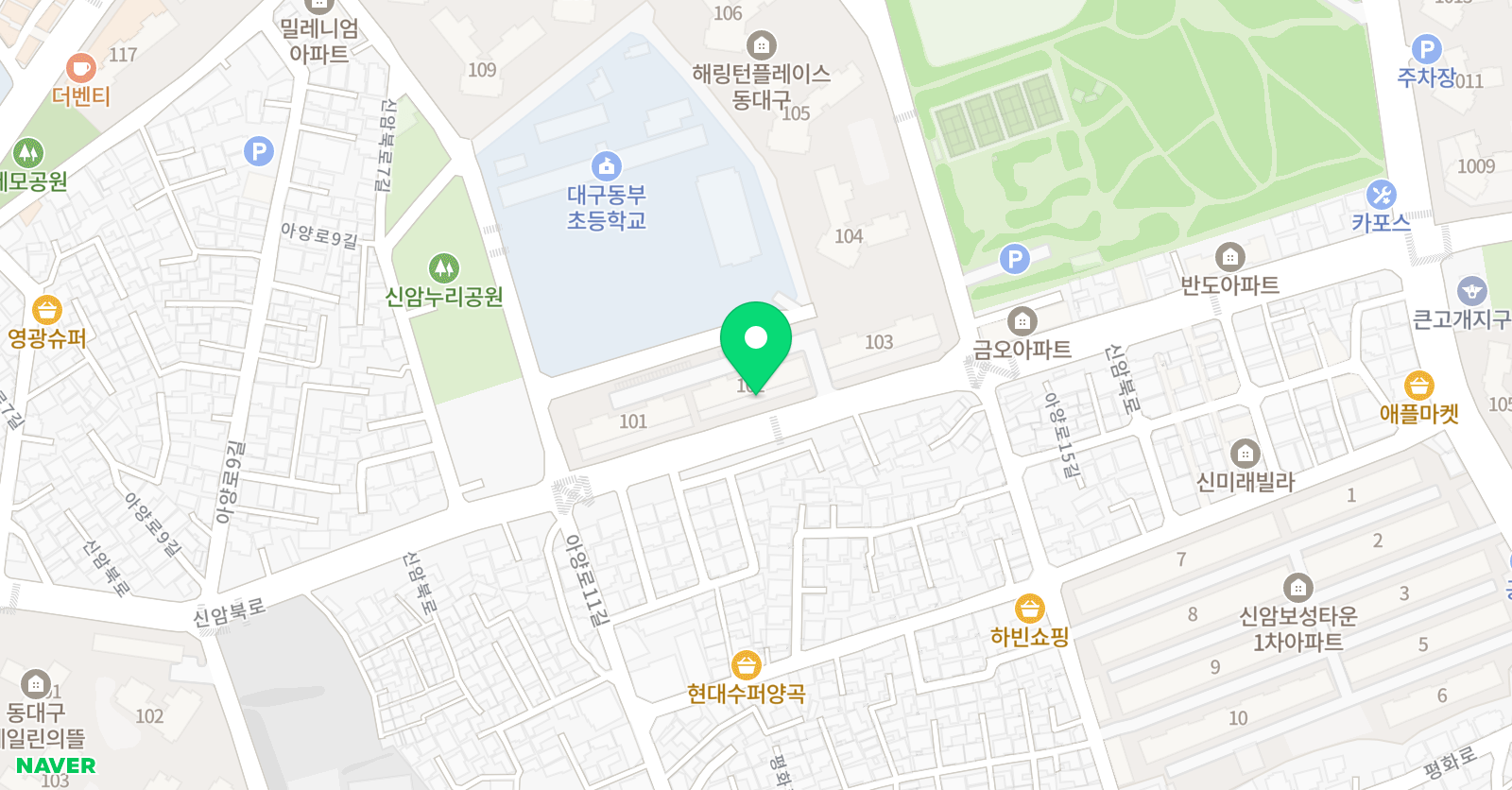해링턴 피아노동요음악교습소 위치