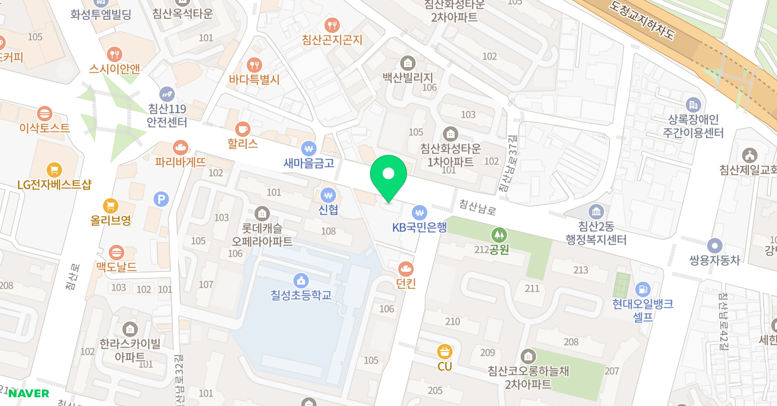 잉글리시아이 링크온 영어학원 위치