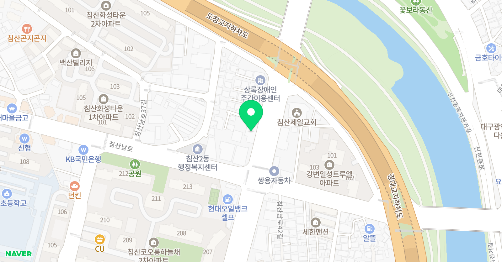 폴리 어학원 대구북구캠퍼스 위치