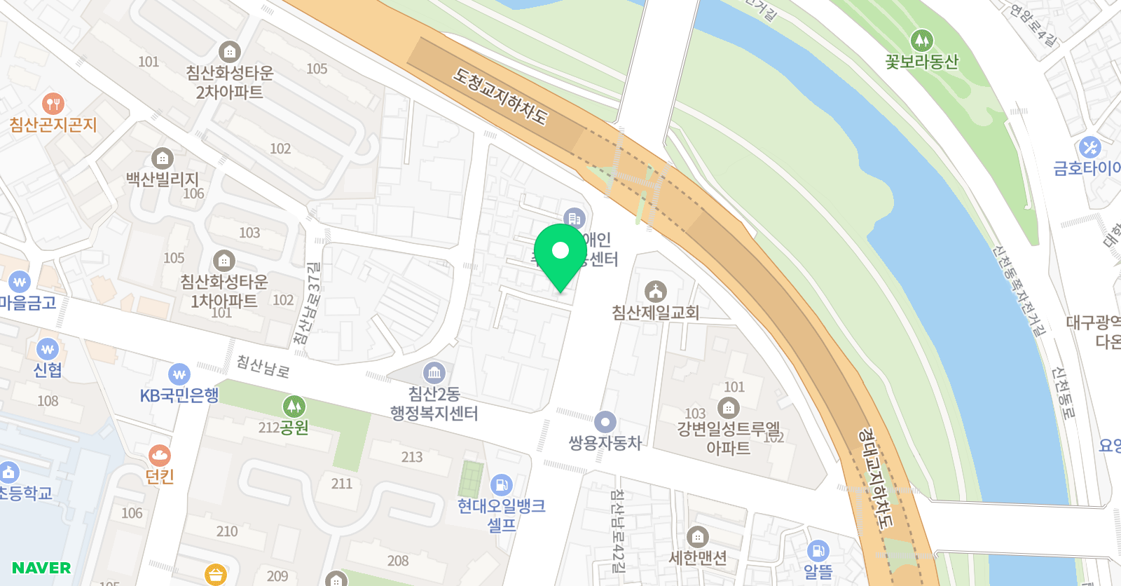 팁탑 수학교습소 위치