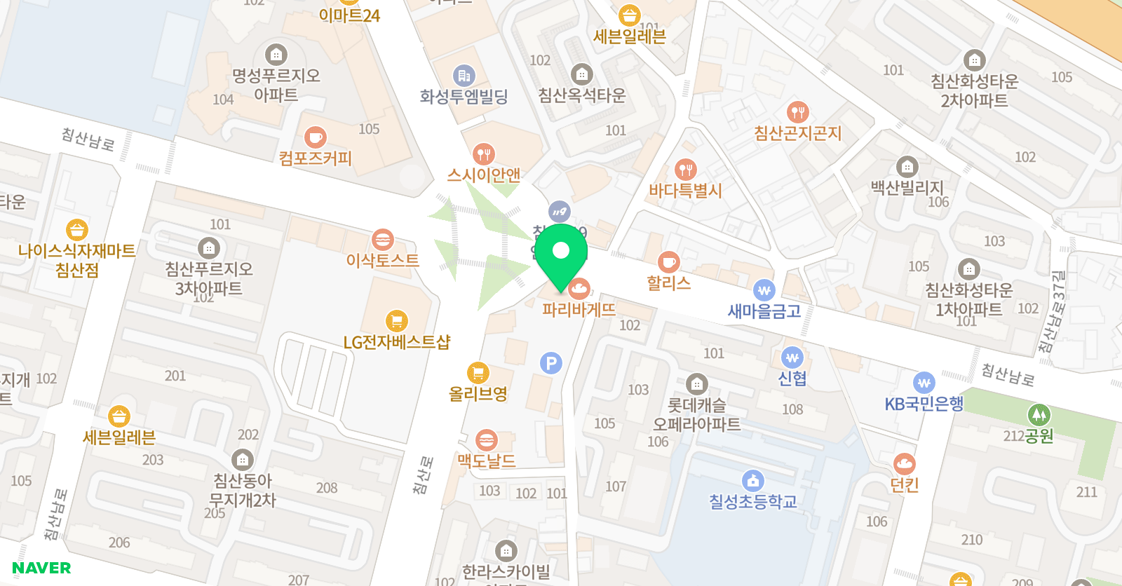 탄탄 수학학원 위치