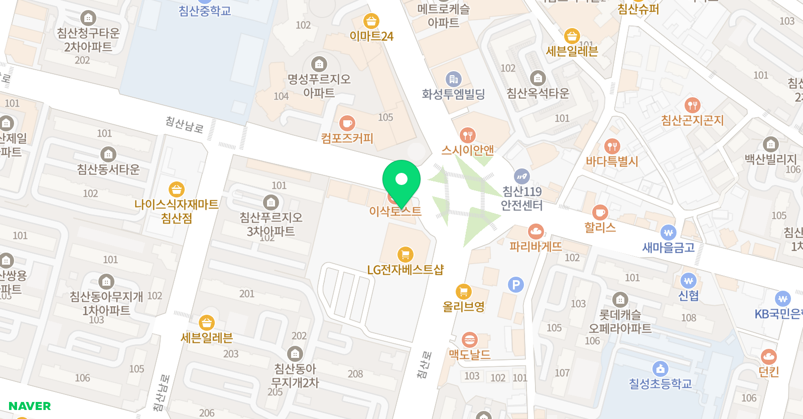 날달 국어학원 위치