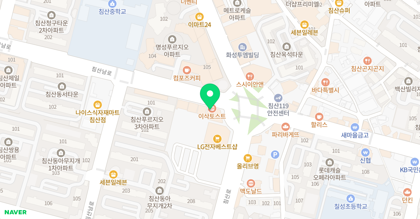 강의하는아이들 수학학원 인재원 위치