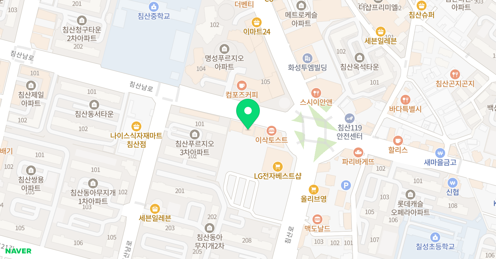 김도영영재 수학학원 위치