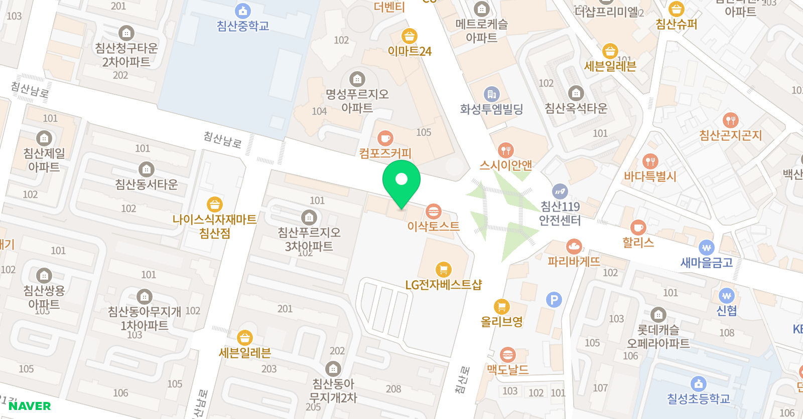 최강 학원 위치
