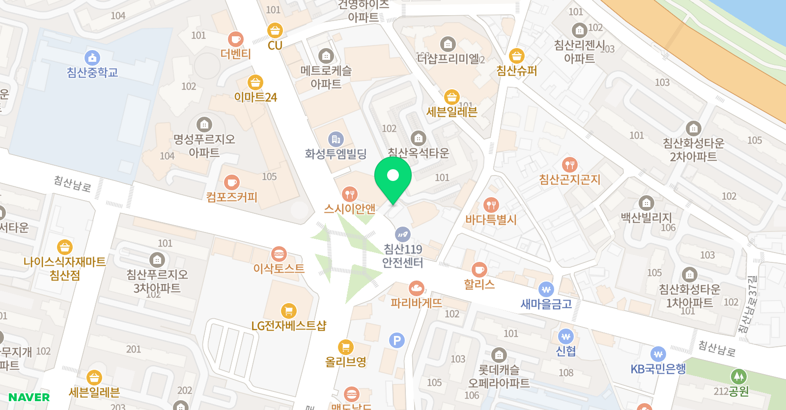 ES 수학 위치