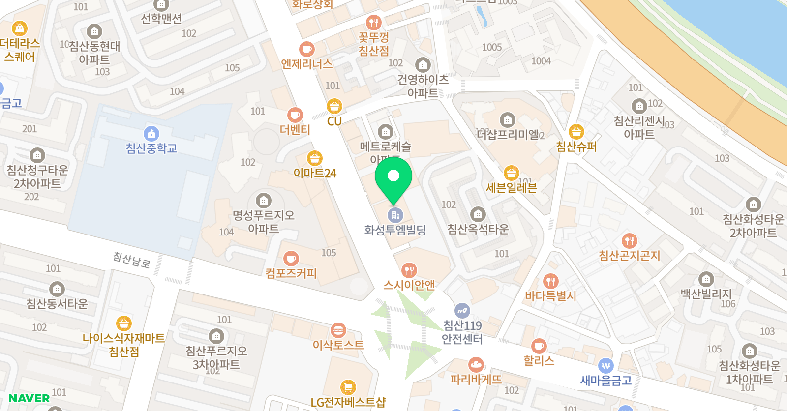 수과연 학원 위치