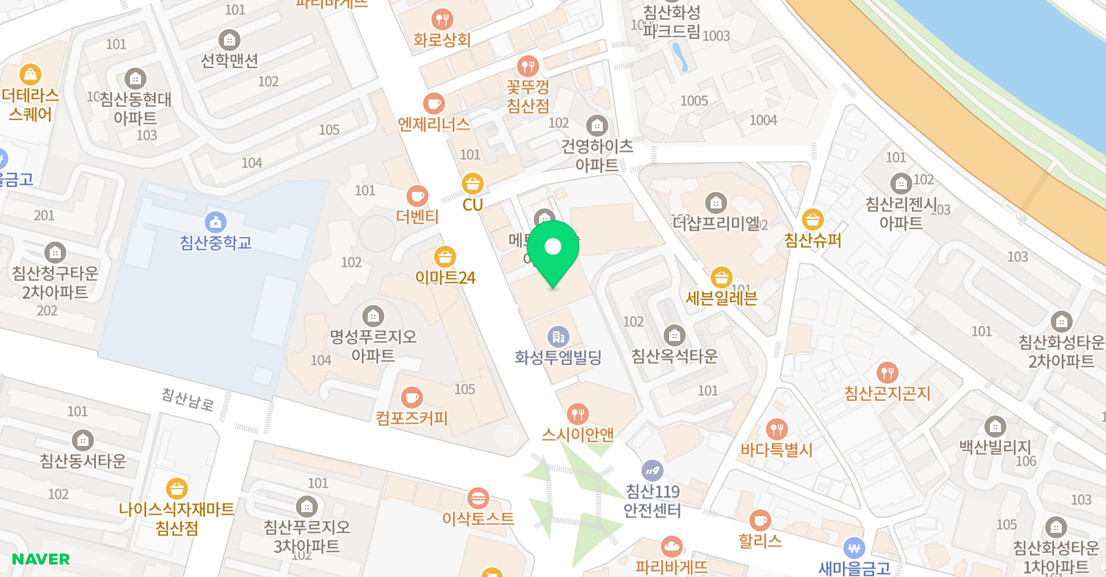 사고의힘 영어학원 위치